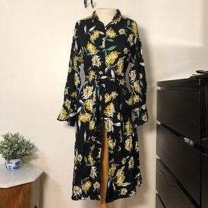 Zara Floral Midi Dress